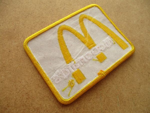 McDonald's Companyマクドナルド ワッペン/マクド企業カンパニーVintageマックLOGOハンバーガー ビンテージPATCHアメカジUSAアメリカ S46_画像5