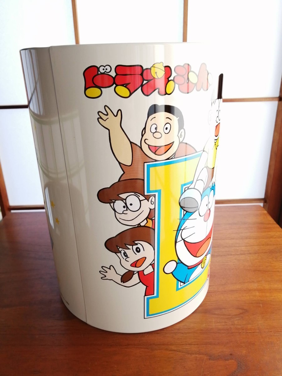 未使用 昭和レトロ ドラえもん ゴミ箱 ブリキ缶 80s 日本製 ヴィンテージ 当時物 ごみ箱 Doraemon レトロ雑貨 小物入れ アニメグッズ_画像2