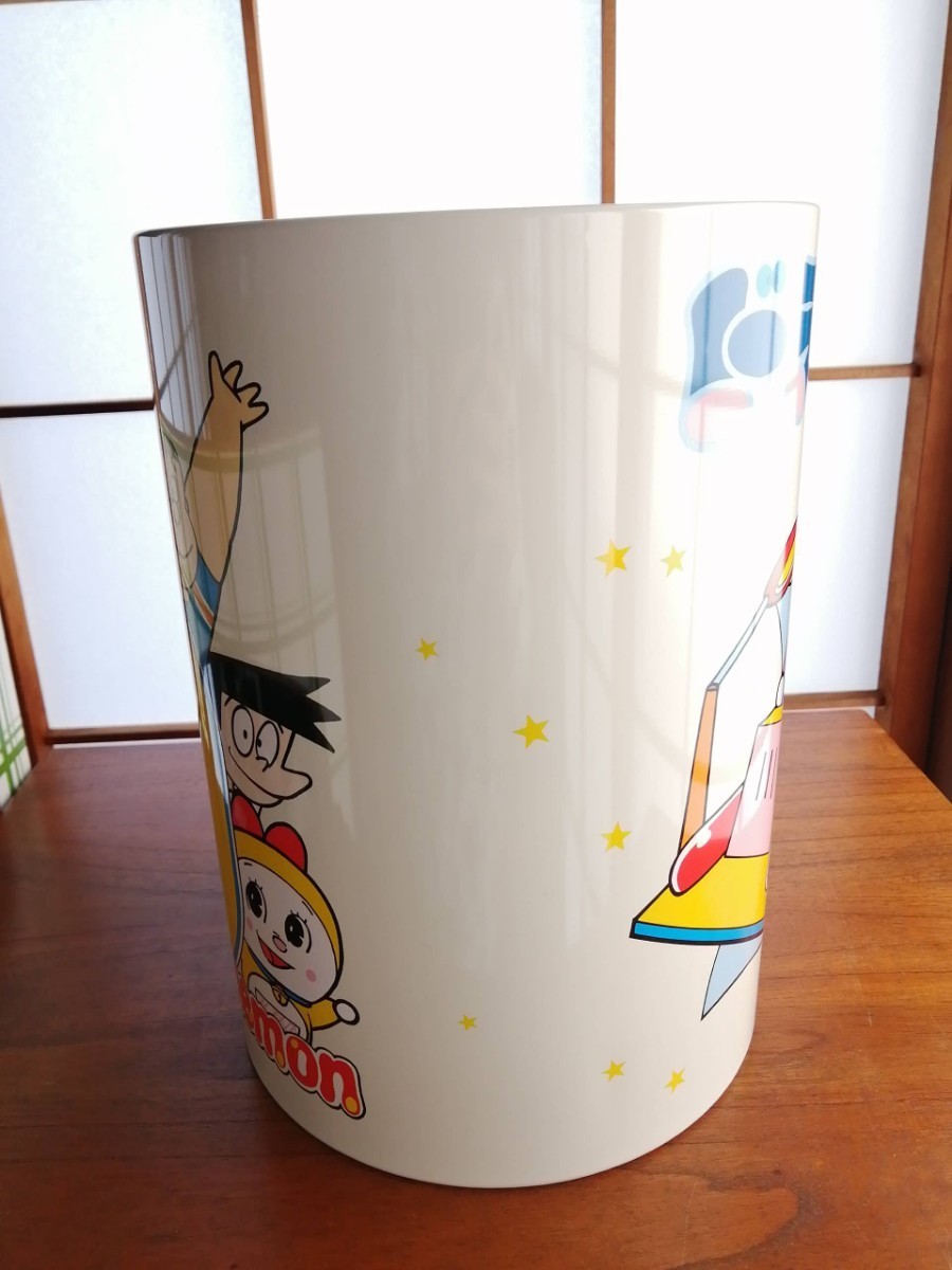 未使用 昭和レトロ ドラえもん ゴミ箱 ブリキ缶 80s 日本製 ヴィンテージ 当時物 ごみ箱 Doraemon レトロ雑貨 小物入れ アニメグッズ_画像4