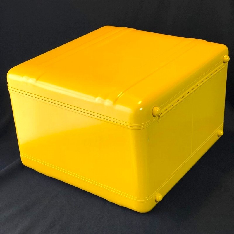  super rare yellow cab color blue is li Zero Halliburton ZERO HALLIBURTON Vintage record case beautiful!