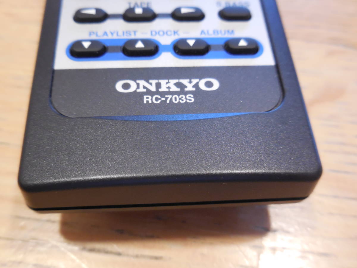 ONKYO audio remote control RC-703S secondhand goods 