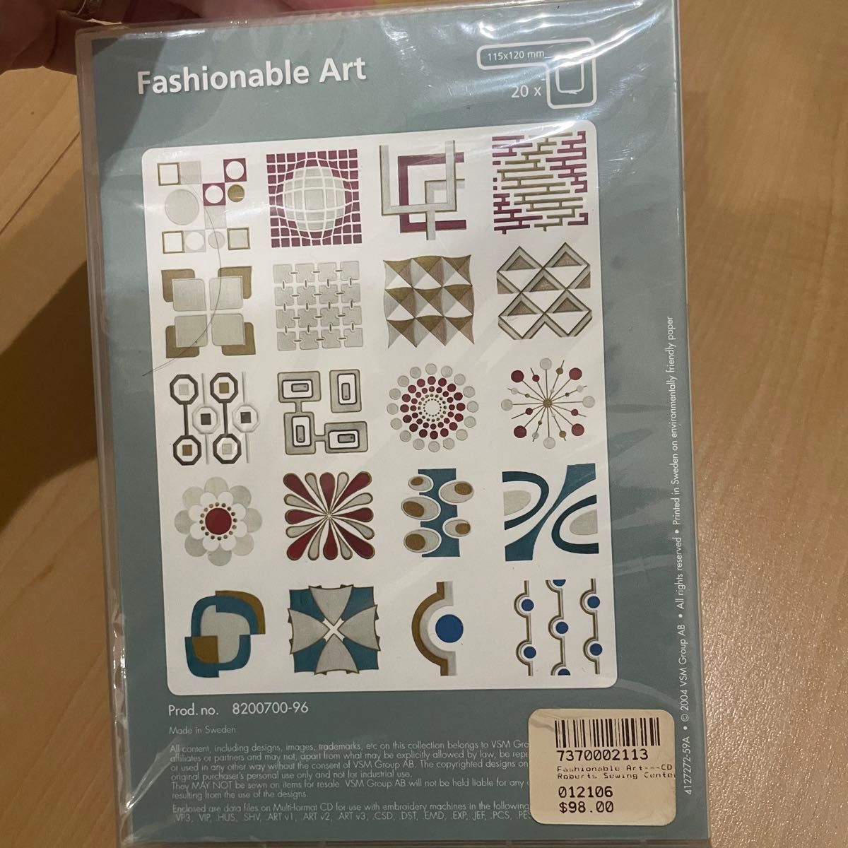 6点セット！pfaff 新品★刺しゅうデータCD 刺繍データ　ブラザー ジャノメ　ミシン ≠刺しゅうカード ≠刺繍カード