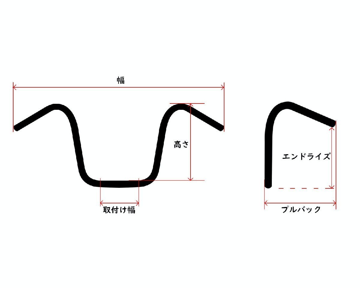 チョッパーバーハンドル TBW クローム_画像4