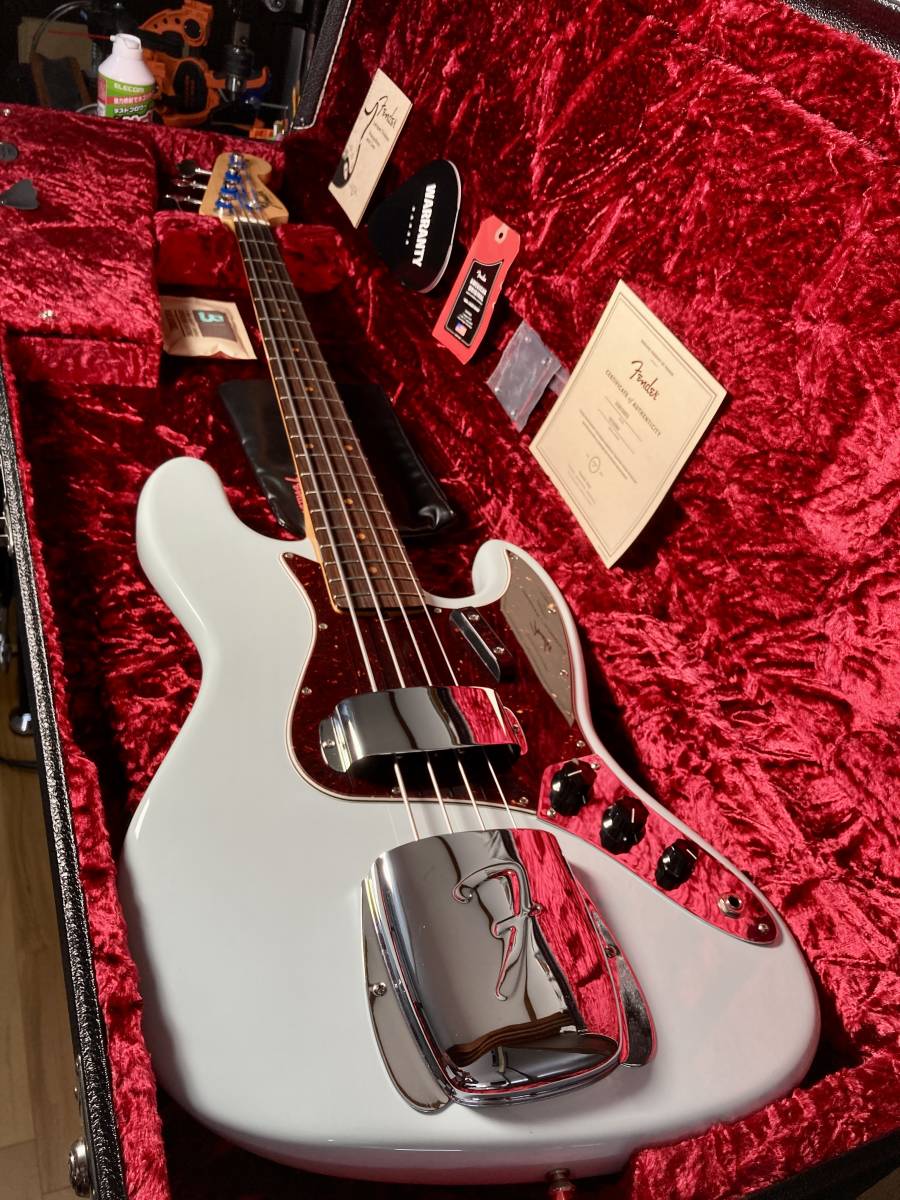 Fender American Original 60s Jazz Bass Sonic Blue フェンダー USA ジャズベース ラッカー【G&Gハードケース付き】_画像10