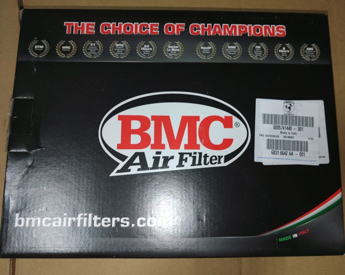 中古品 アバルト BMCエアフィルター クリーニング済です 。FIAT フィアット ABARTH MOPAR FCA 500 595 695 フィルター 純正品_画像5