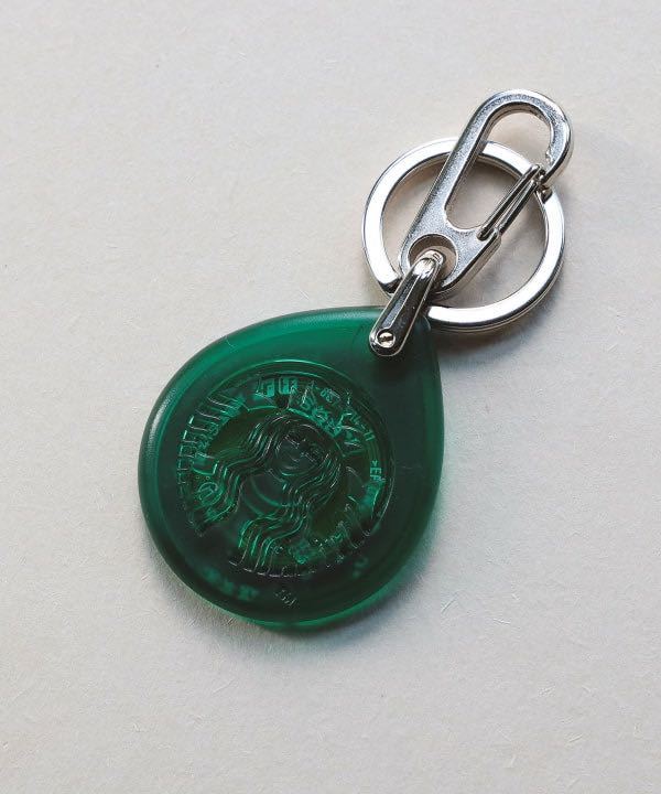 2023年再販 STARBUCKS TOUCH The Drip Designed by BEAMS クリアグリーン スターバックス スタバ タッチザドリップ ビームス キーホルダー_画像1