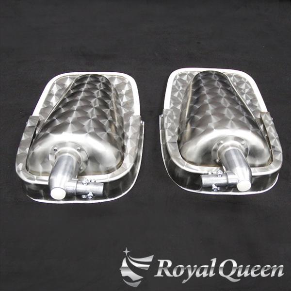 Royal Queenオリジナル♪少し訳あり 復刻版 ステンレス製 五光ミラー ウロコ柄(上) ハイウェイミラー 高速ミラー【RQMR2】_画像4