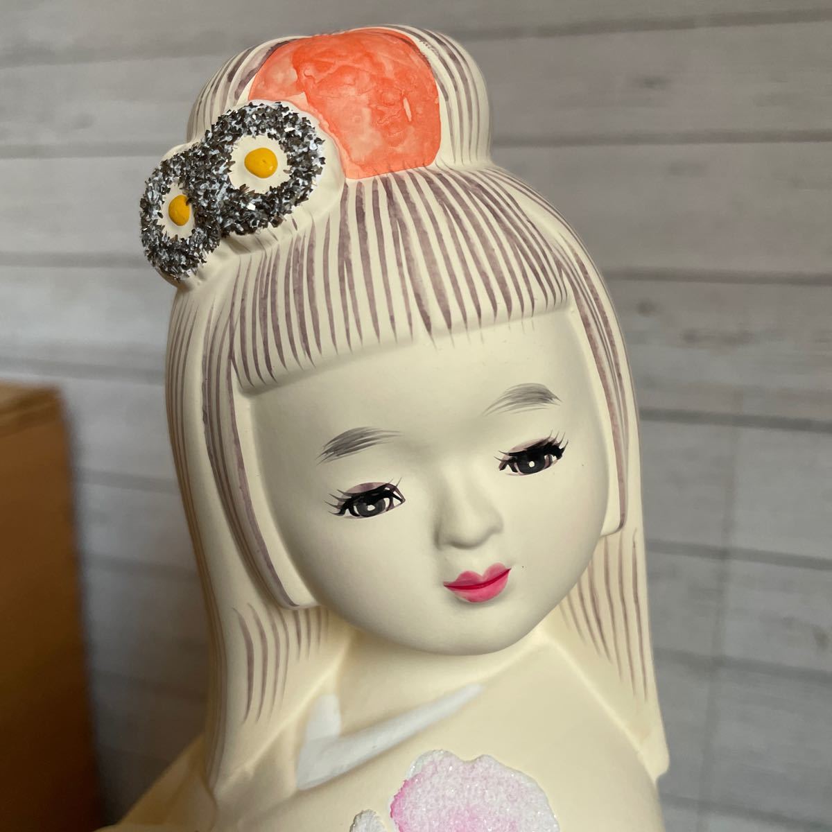 博多人形人形 博多 レトロ 伝統工芸 陶器 女性　置物 2024123001_画像5