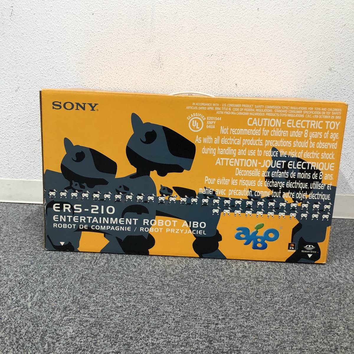 ★D12142/SONY ソニー/バーチャルペット/AIBO アイボ/ERS-210/ロボット/シルバー/箱・エナジーステーション付/ジャンク_画像10