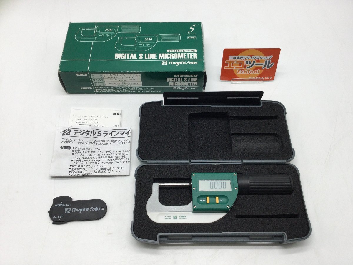 [ receipt issue possible ]*SK/ Niigata . machine digital micro meter S line micro MCD-30IP67S2 [ITI0I27M26DF]