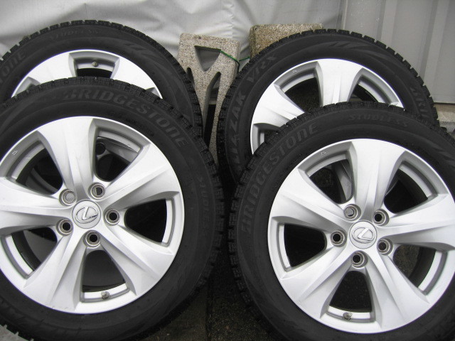 ★レクサス？ BS ブリザック VRX 205/55R16 2020年製 J16×7J 5H 114.3 ＋45 ハブ径約60.5 アルミホイール付4本 _画像1