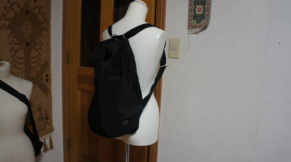  unused * tag attaching * double closet *w closet*2way* bag * shoulder * rucksack 