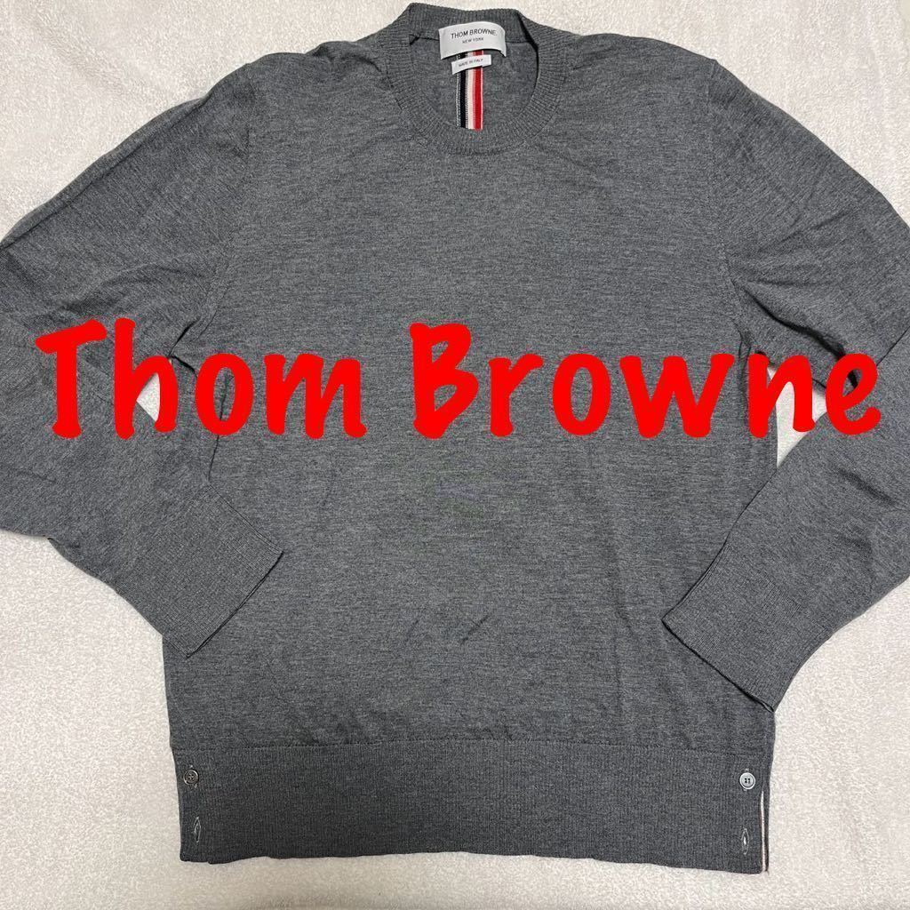 Thom Browne トムブラウン ミラノリブウール クルーネック セーター サイズ5 | カーディガンの画像1