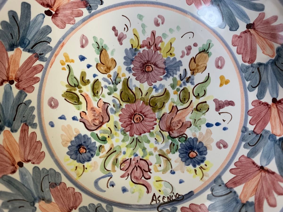 スペイン陶器 Sevillarte セビジャルテ ハンドメイド 絵皿 スペイン陶器 Sevillarte セビジャルテ ハンドメイド 絵皿