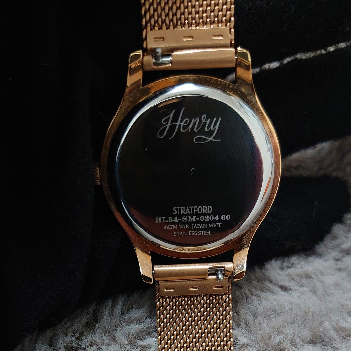 【美品】ヘンリーロンドン Henry London STRATFORD HL34-SM-0204 レディース腕時計 クォーツ