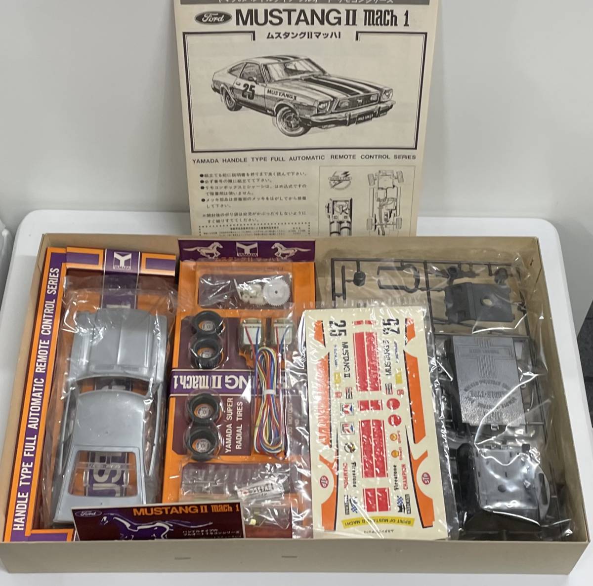 未組立 Ford MUSTANGⅡ mach1 フォード ムスタングⅡ マッハ1 YAMADA 山田模型 1/23 プラモデル 注目 ９９円スタート_画像2