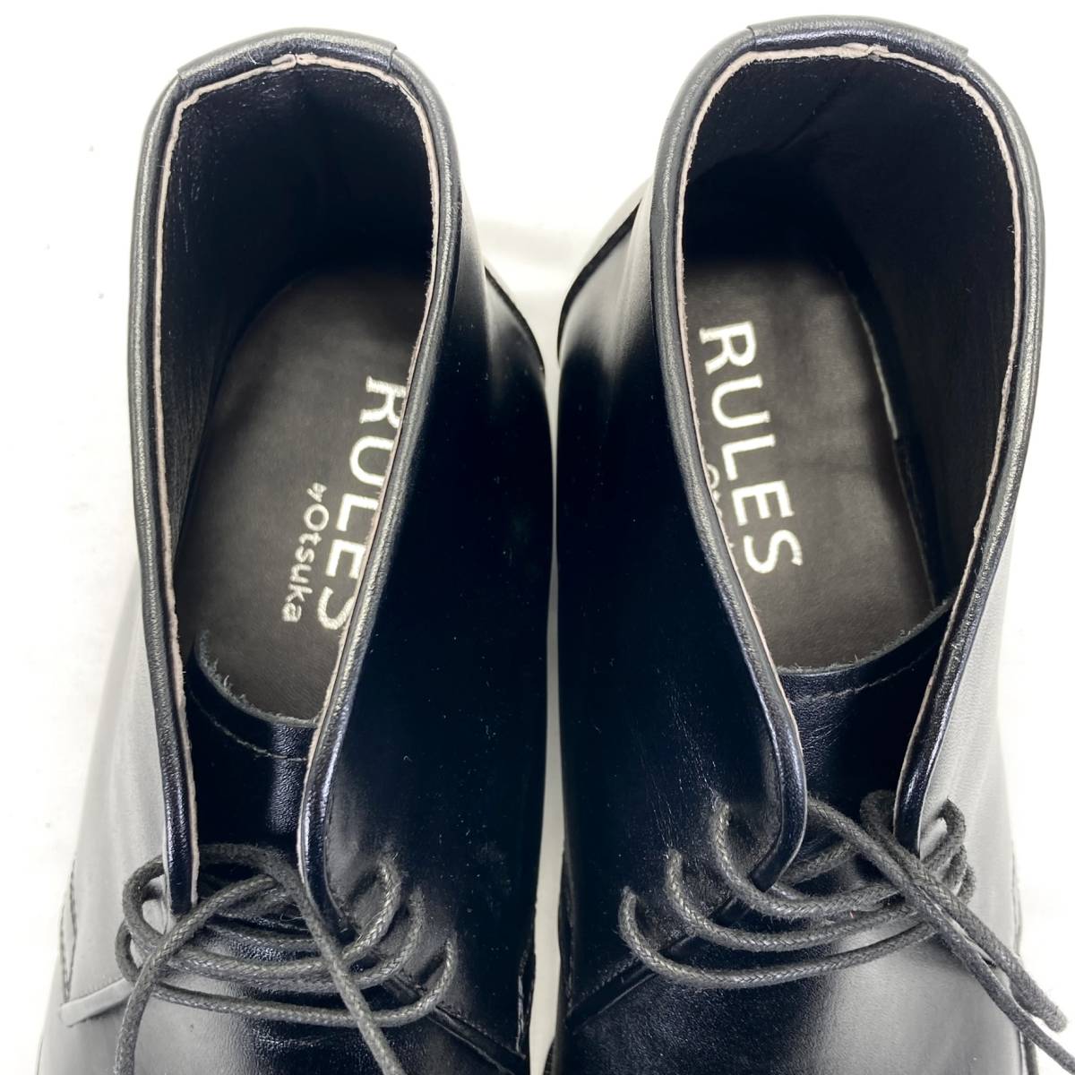 RULES by Otsuka 大塚製靴　チャッカブーツ　ブラック　24.5ｃｍ　新品未使用_画像7