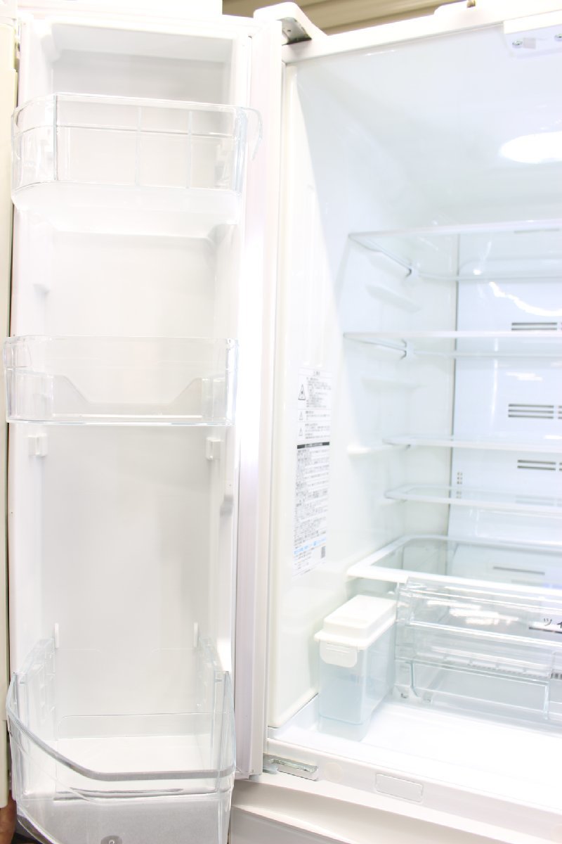 １円～2016年製 東芝 TOSHIBA 冷凍冷蔵庫 6ドア GR-J460FV(ZW) [クリアシェルホワイト]_画像7