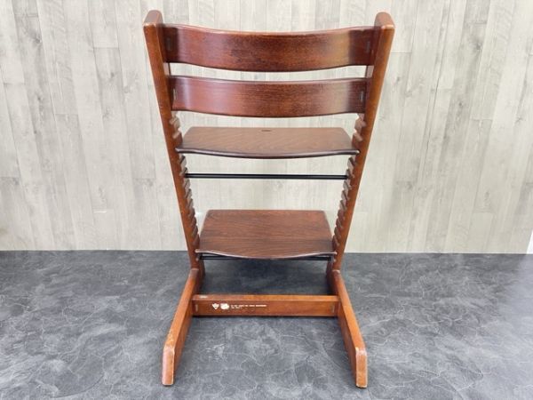 子供椅子 STOKKE ストッケ varefakta 椅子 チェア木製 TRIPP TRAPP トリップトラップ ブラウン【中古】/56034_画像8