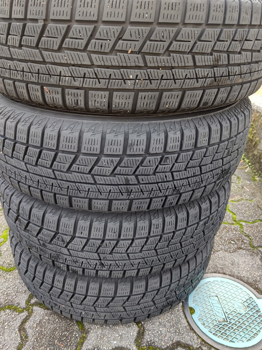 ヨコハマ iceGUARD 6 ig60 155/65r13 アルミ付き4本セット 冬用としては厳しいけどとりあえず使えます。スタッドレス アイスガード6_画像4