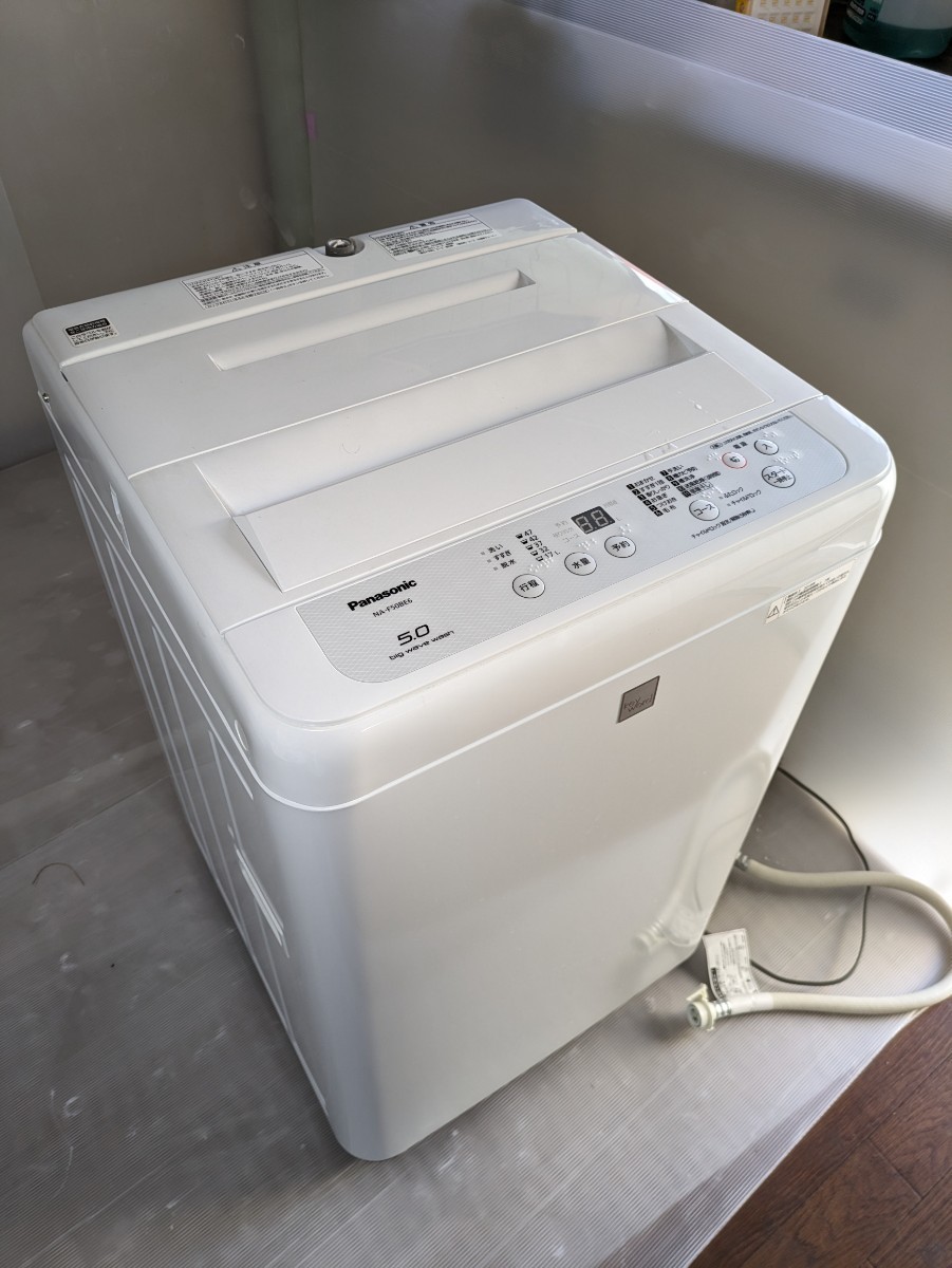 ★福岡市及び福岡県内一部地域限定★ Panasonic製 洗濯機 5kg 18年製／パナソニック 送風乾燥機能付き 一人暮らし 単身(NA-F50BE6) 家電の画像1
