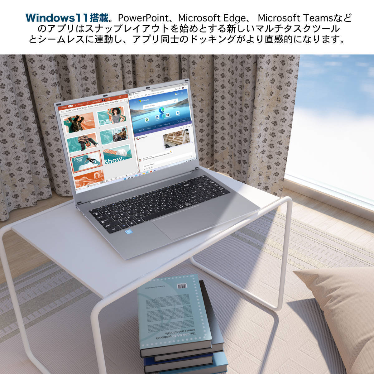 ノートパソコン パソコン 新品 Office付き Windows11 初期設定済 Webカメラ zoom 15.6型 テンキー付_画像2