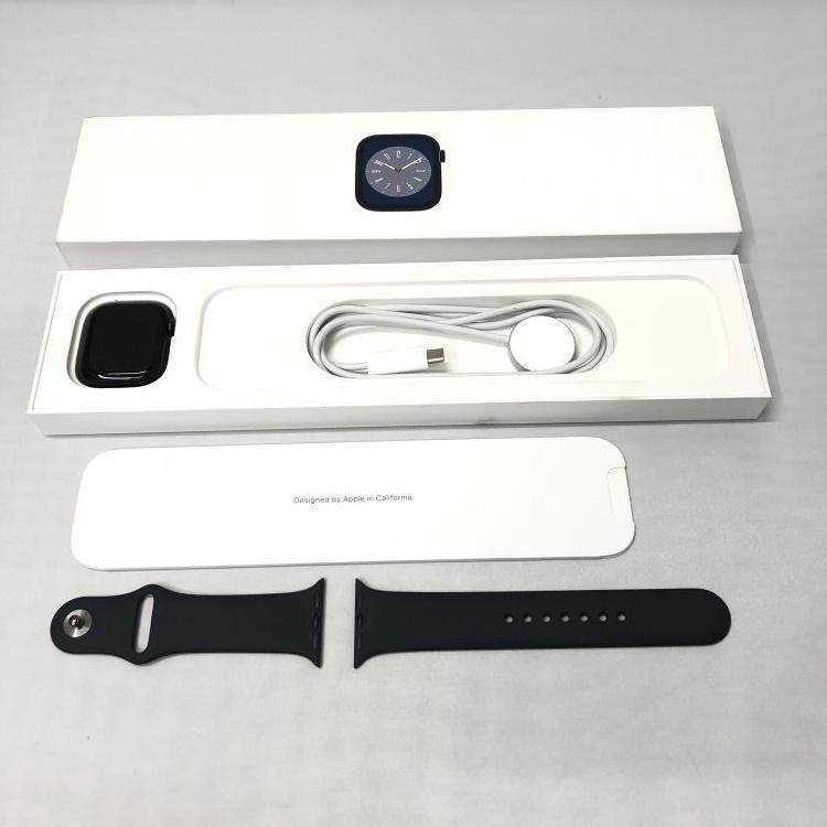 [ б/у ]APPLE Apple Watch Series 8 41mm GPS midnight aluminium кейс midnight спорт частота [240015232864]