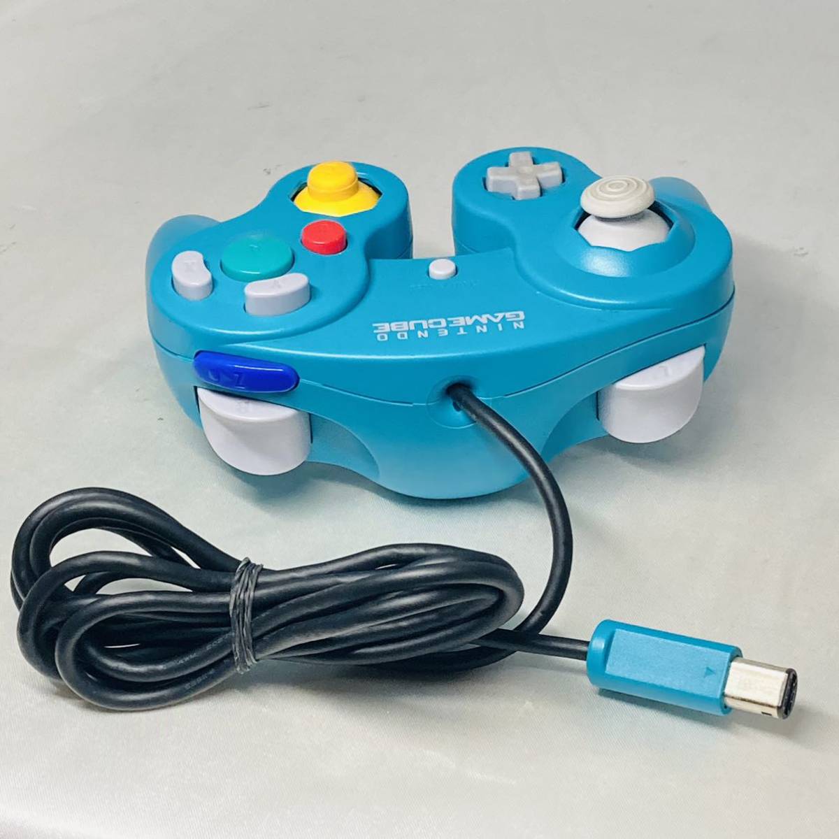 ★1円～ 美品 動作確認済 任天堂 ゲームキューブ コントローラー エメラルド Nintendo GAMECUBE GC 送料520円_画像6