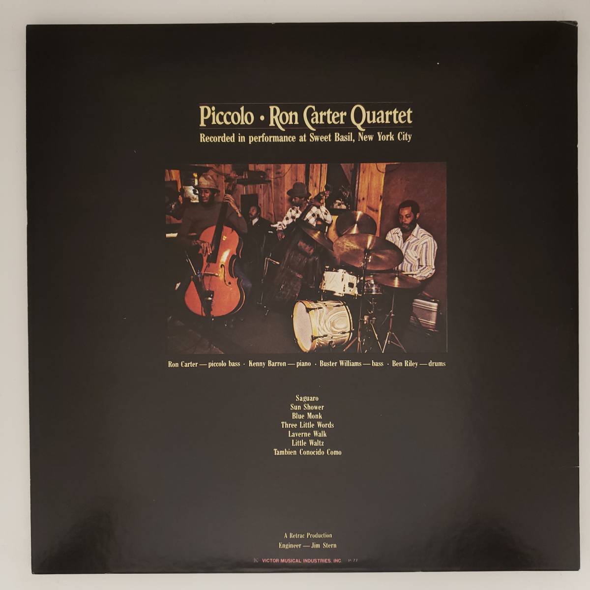 良盤屋◆LP◆Jazz:ロン・カーター/ピッコロ☆Ron Carter Quartet/Piccolo/1977　2枚組◆Post Bop◆J-3542_画像3