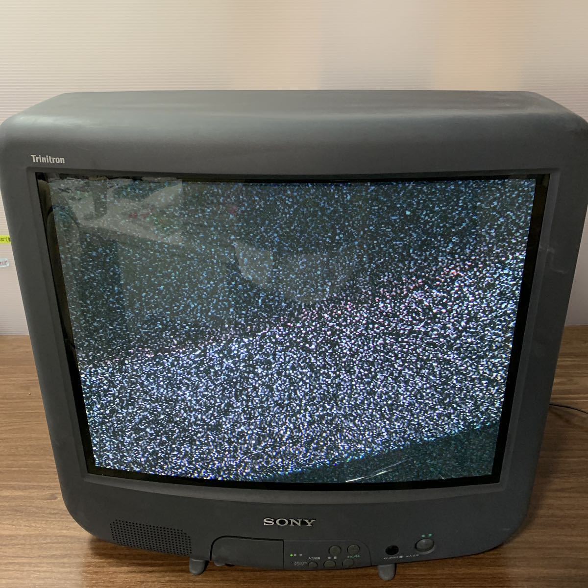 1円スタート SONY ソニー トリニトロン ブラウン管テレビ KV-21GP2 1995年製 TRINITRON カラーテレビ リモコン付 昭和 レトロ (石381_通電確認済み