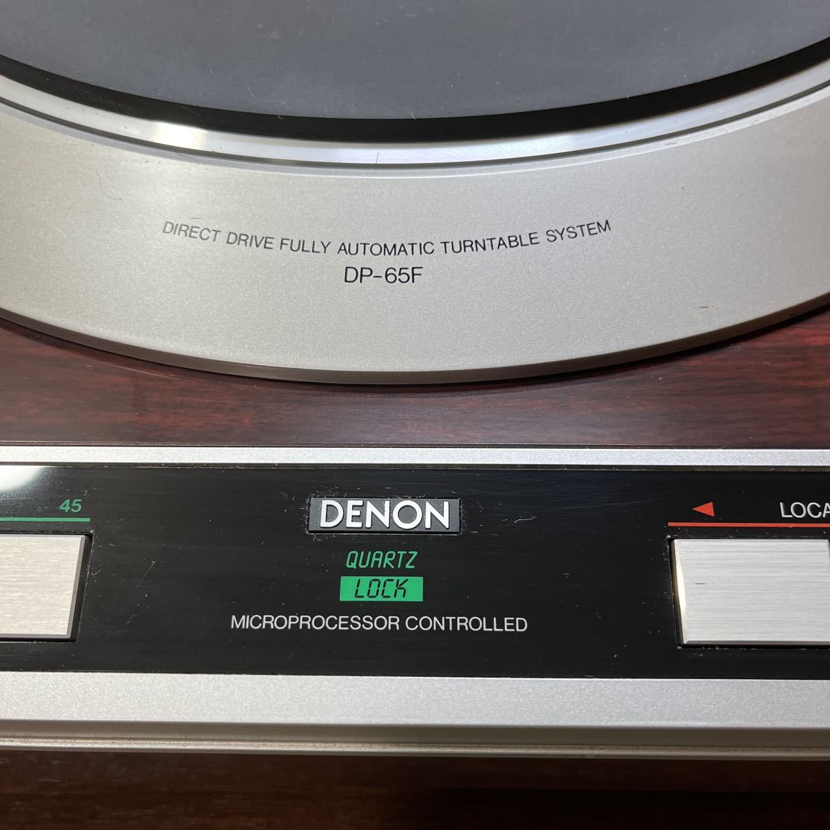 DENON デノン DP-65F ダイレクトドライブ レコードプレーヤー ターンテーブル コレクション 音楽 中古 (す_画像2