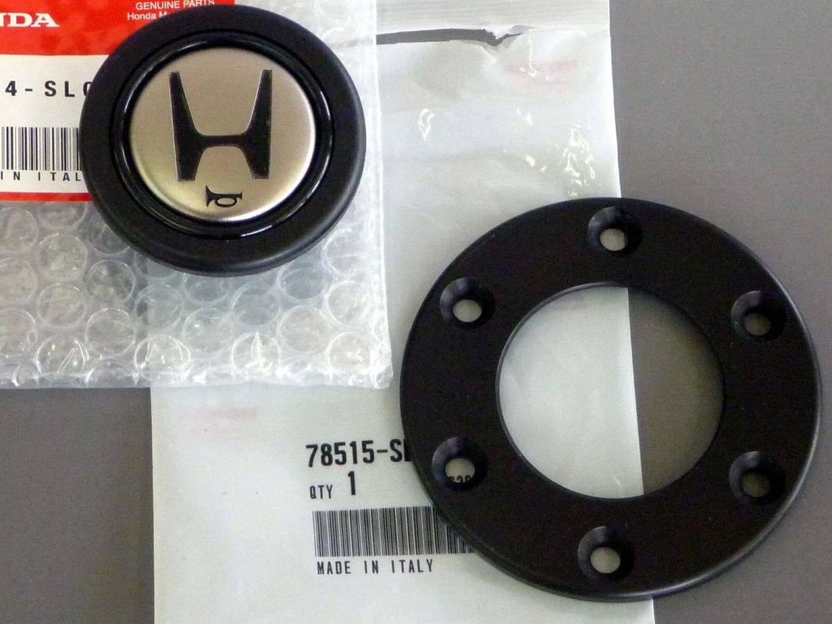 ★新品 Honda NSX タイプ S NA2用 ホーン ボタン と ステアリング リング 2点セット Horn Button & Steering Ring SET ホンダ 純正部品_画像1