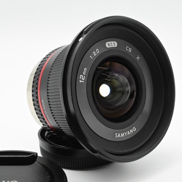 【超美品/動作◎】SAMYANG 単焦点広角レンズ 12mm F2.0 ブラック フジフイルム X用 APS-C用 サムヤン_画像3