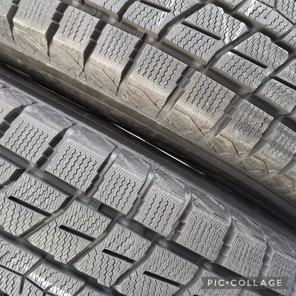 美品 超バリ溝 9分山DUFACT 17in 7J +48 PCD114.3 ダンロップ ウインターマックス SJ8 225/65R17 4本セットエクストレイル CR-V CX-8 CX-5_画像9