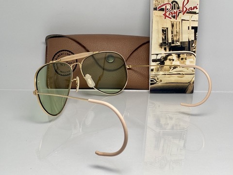 調光レンズ★B&L RAY-BANボシュロムレイバン OUTDOORS MANアウトドアーズマン Goldゴールド/Changeable Green VINTAGEサングラスUSA製_画像8