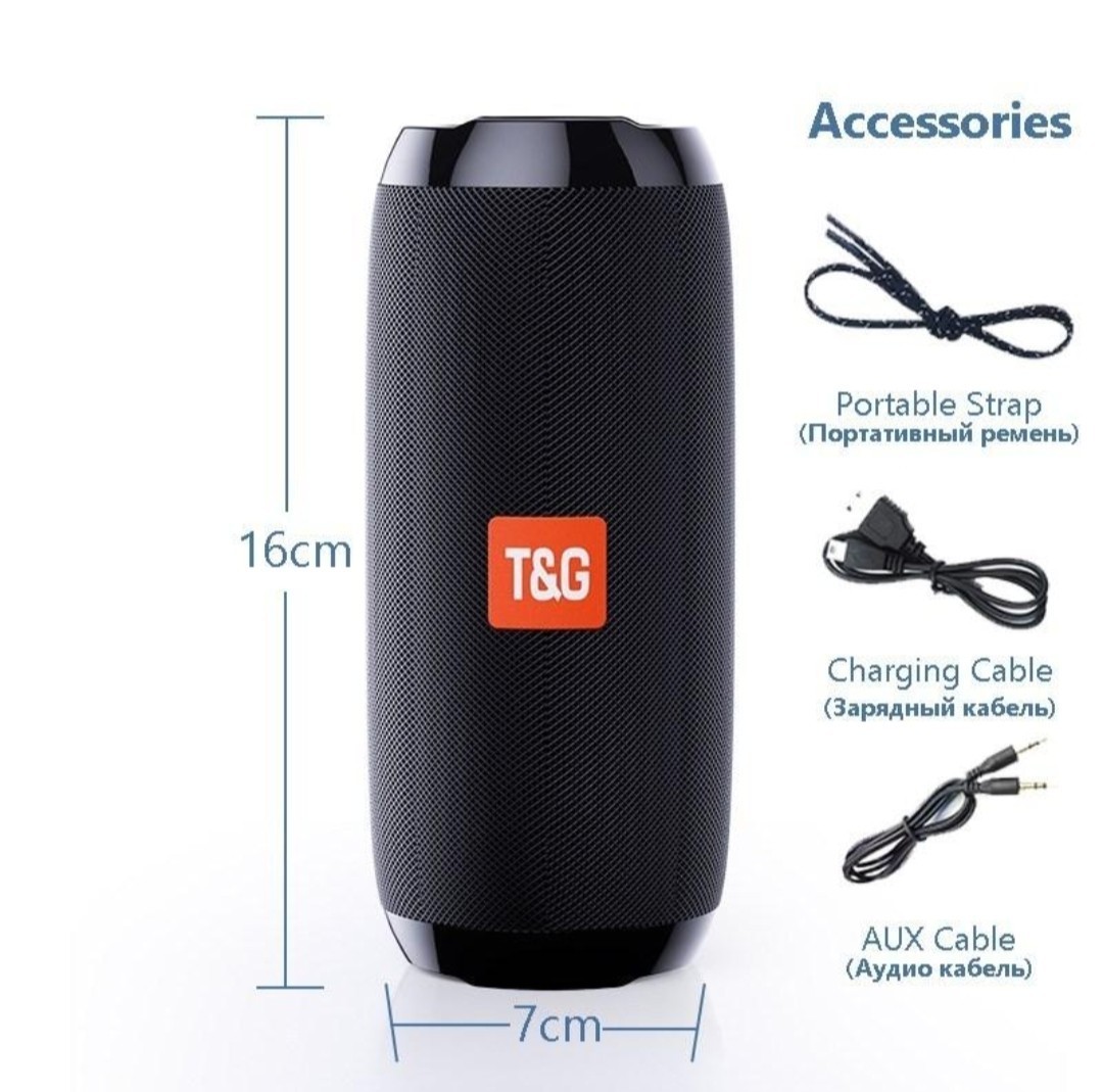 T＆G Bluetooth スピーカー 防水 高音質 ワイヤレス キャンプ　アウトドア ポータブル ワイヤレススピーカー portable speaker　重低音 赤_画像3
