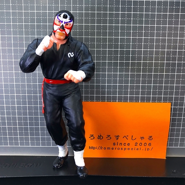 同梱OKΩ∞■◇【フィギュア】ザ・グレートサスケ(隈取シルバー)The Great Sasuke/みちのくプロレス【格闘技】キャラプロ_画像1