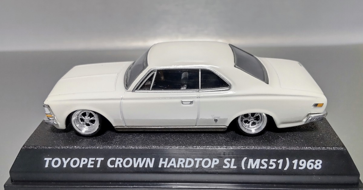 希少 レア 1/64 絶版 名車 コレクション トヨペット クラウン HT SL MS51 改 トヨタ 深リム クレーガー シャコタン カスタム 改造 旧車_画像9