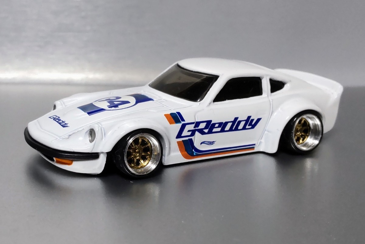 希少 レア 日産 フェアレディZ 改 ダットサン 240ZG 深リム ワタナベ シャコタン カスタム ワークス ケンメリテール グラチャン 旧車(1/64)_画像1