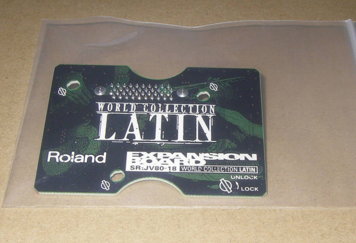 ★Roland EXPANSION BOARD SR-JV80-18 LATIN WORLD COLLECTION★OK!!★MADE in JAPAN★