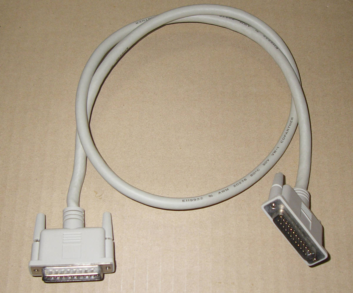 ★SCSI ケーブル 25pin オス Cable 100cm.★_画像1