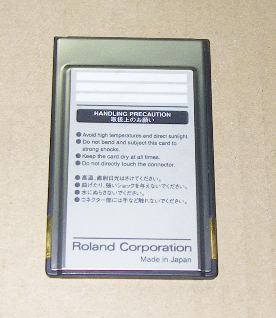 *Roland PC CARD ATA 8MB PM-008*OK!!*MADE in JAPAN*