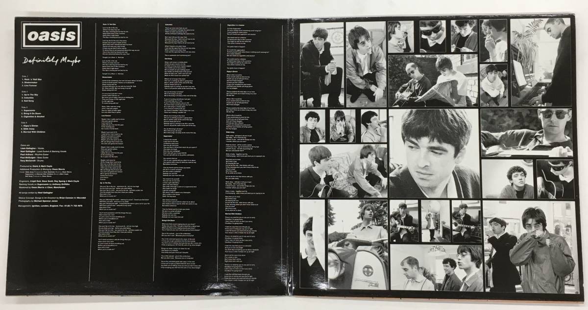 2LP OASIS - Definitely Maybe CRELP169 UK Original DAMONT オアシス Noel Gallagherの画像4