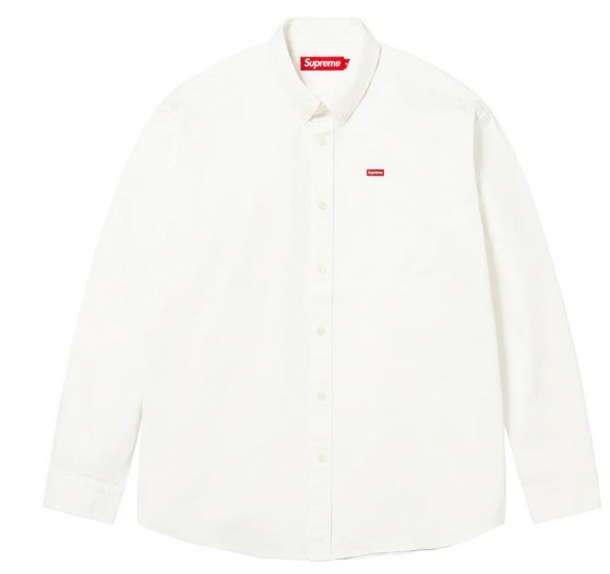 送料無料【白・XXL】 supreme Small Box Shirt 23aw 国内 新品 シュプリーム 23aw ホワイト White スモールボックス シャツ ボックスロゴ