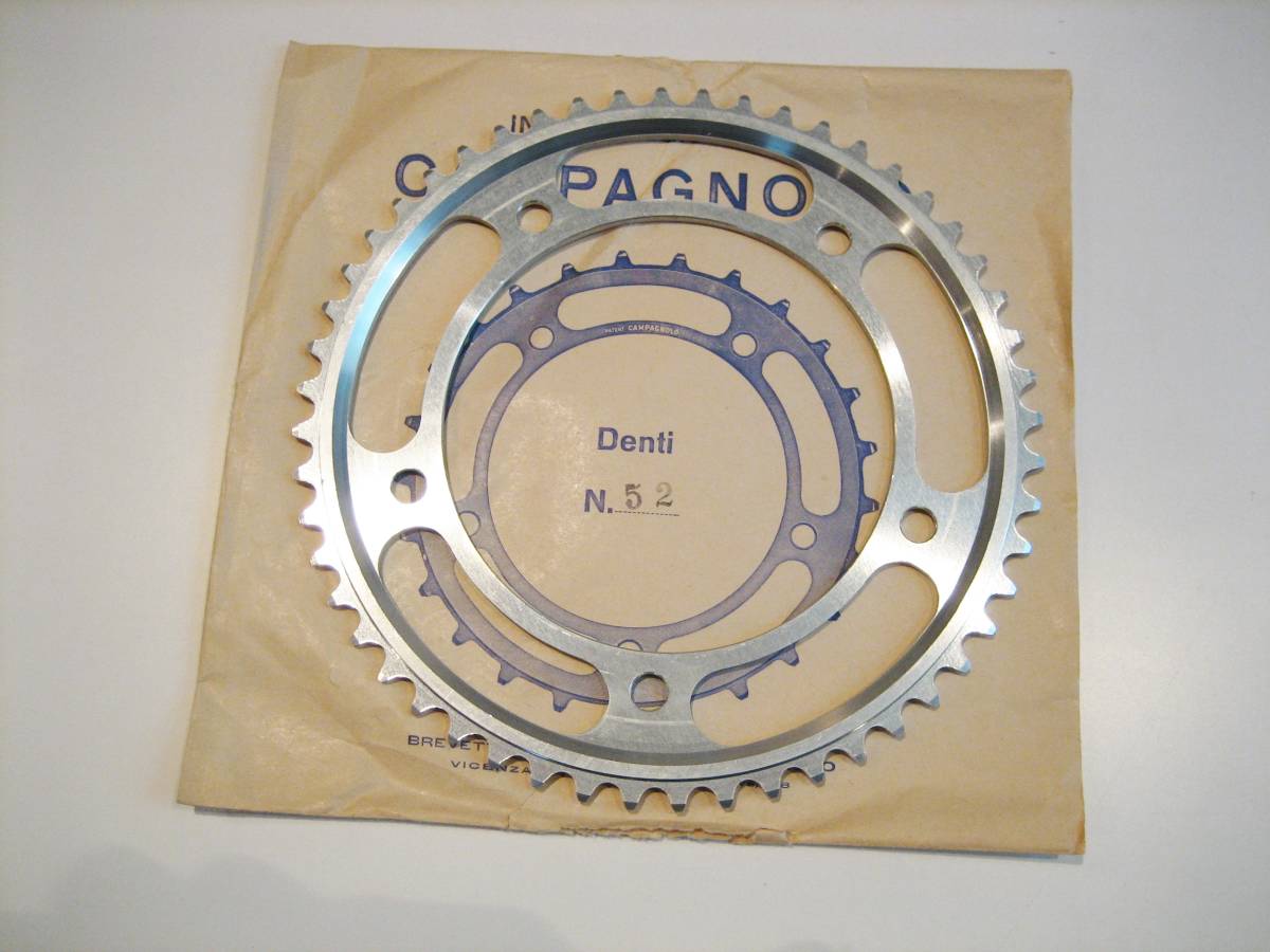 1960年代 カンパニョーロ Campagnolo(カンパ) Pista ピスタ チェンリング PCD151 52t 稀少 新品_画像3