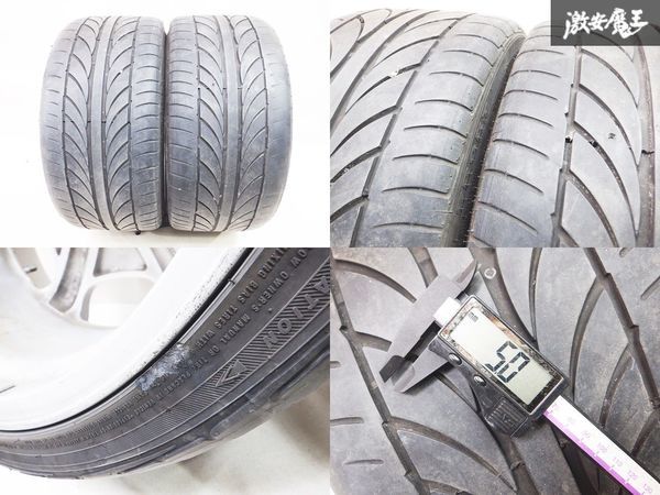 A.C.S ZEUS LINE ゼウスライン 19インチ 9.5J +38 5穴 PCD114.3 265/30ZR19 2本 F50 シーマ クラウン マジェスタ セドリック グロリア_画像9