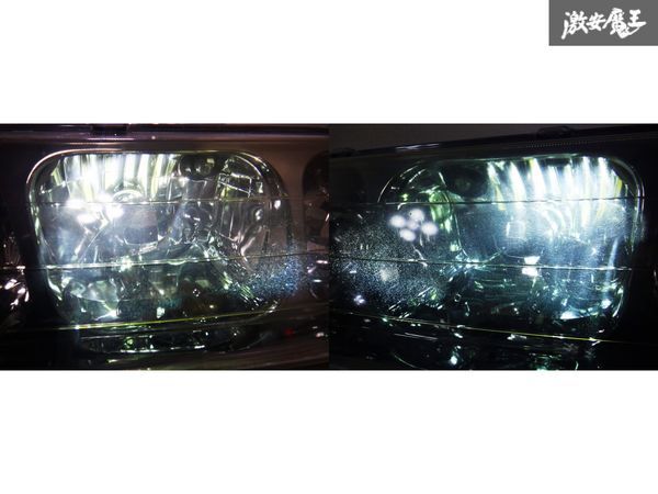 売り切り！！HID点灯OK！！トヨタ純正 JZX100 マーク2 ツアラーV 後期 HID ヘッドライト ヘッドランプ 左右セット KOITO 22-271 即納 棚I2_画像8