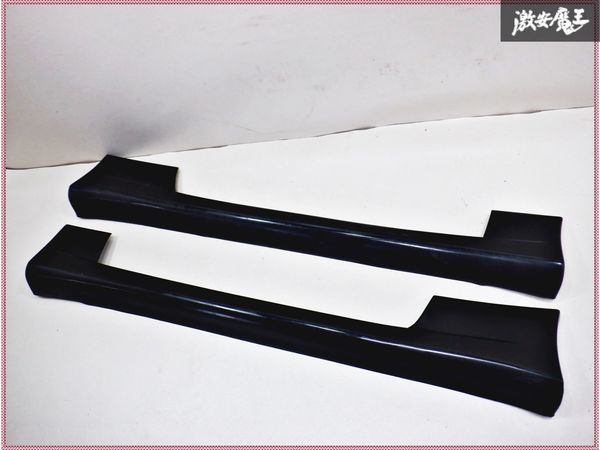 社外品 S14 シルビア エアロ サイドスカート サイドステップ 左右セット ブラック 棚2A4_画像1