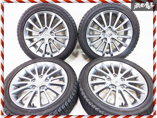 スズキ純正 ZC31S スイフト スポーツ スイスポ 16インチ 6J +50 5穴 PCD114.3 スタッドレス 195/50R16 4本セット_画像1