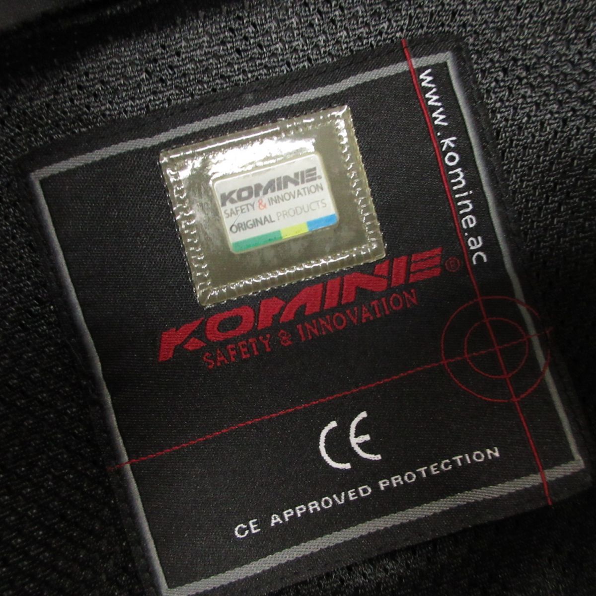 コミネ KOMINE 07-127 プロテクター付 ハーフメッシュ ライディングジャケット 黒 メンズ L バイクウェア_画像9